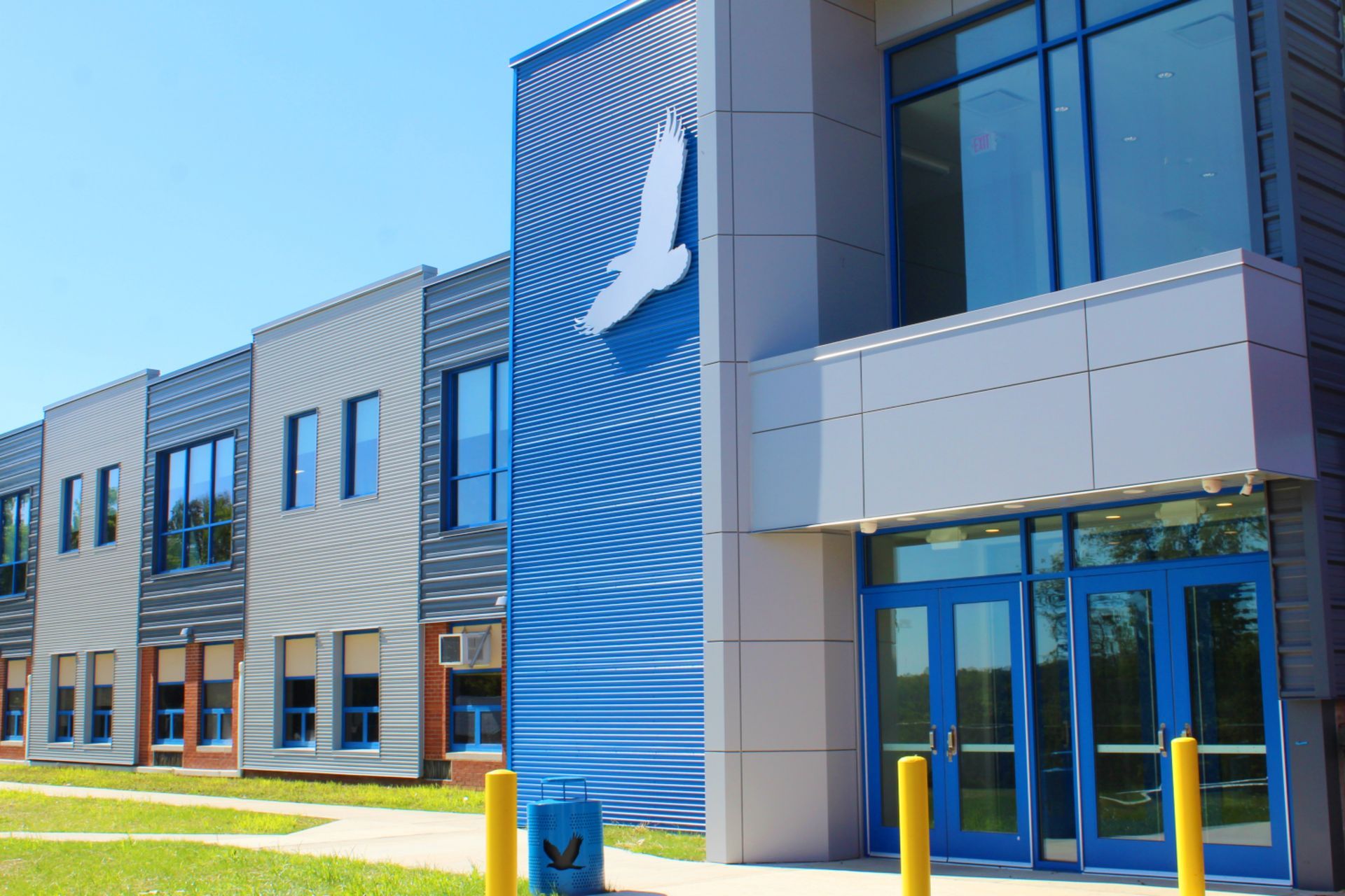 The PHCSE school building on a sunny day